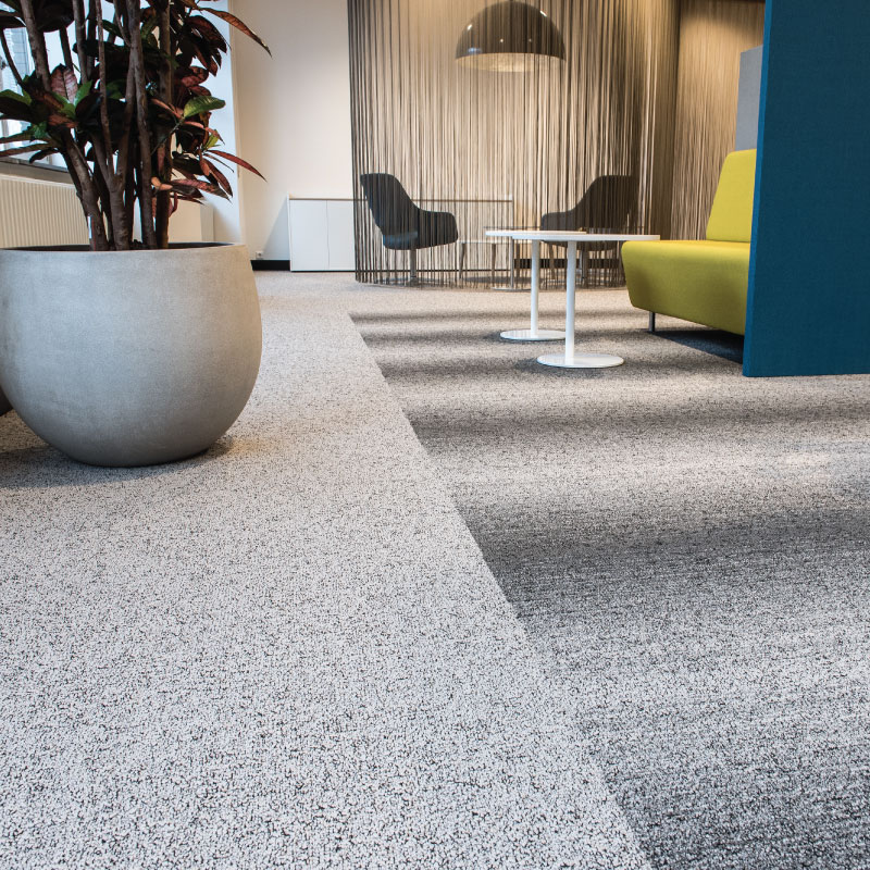 Commercial carpet tiles installation in Melbourne office space