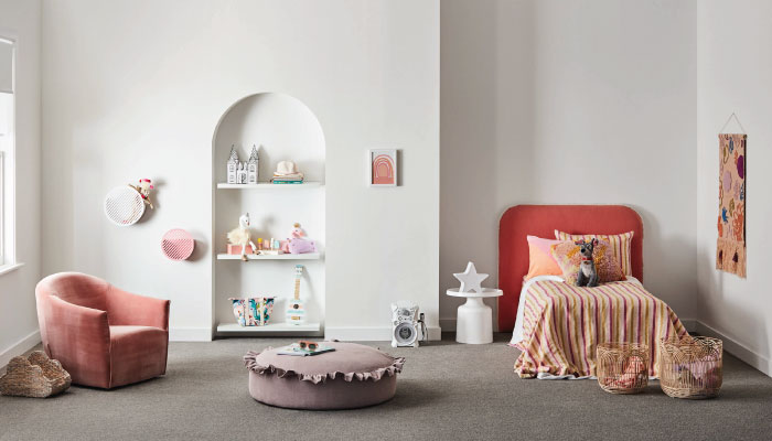 Easy to clean carpet options - nylon with stain protection and wool with natural lanolin